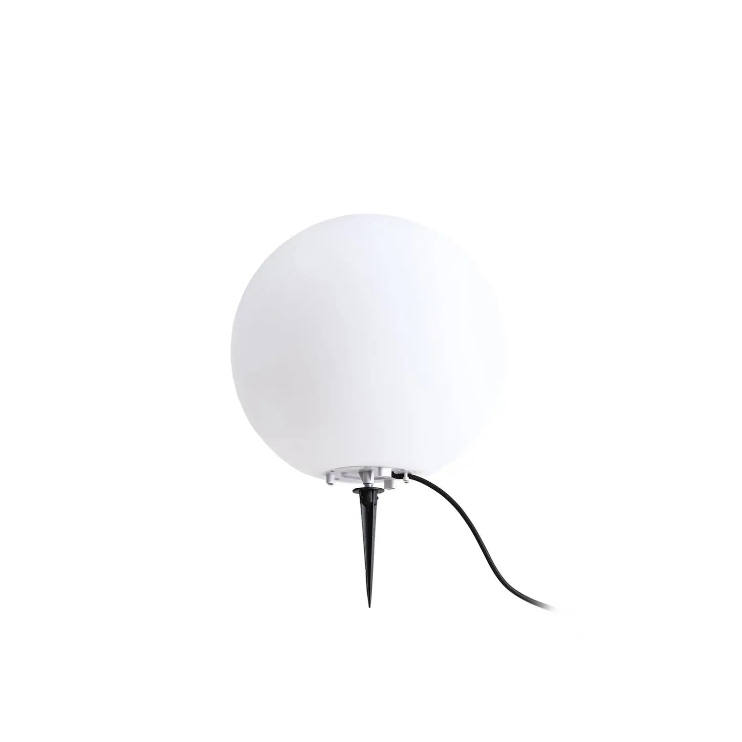 B-Ware Lindby Außenleuchte Gartenleuchte Kugel 30 Cm Valyra Weiß Erdspieß E27 Led Ip54 - 4255830910418