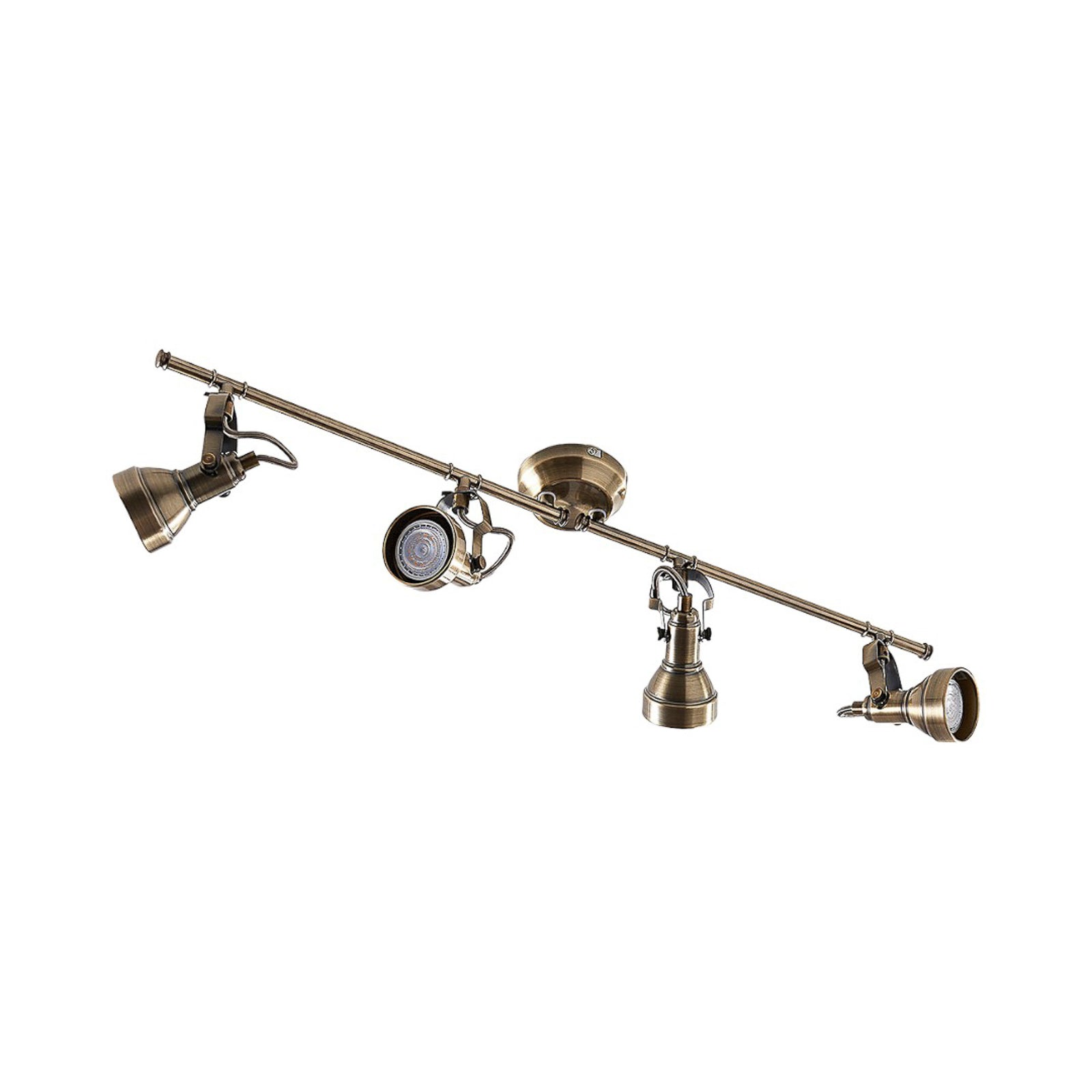 Lindby Deckenlampe Perseas Hängelampe Deckenstrahler Lampe GU10 altmessing - 4251096502428