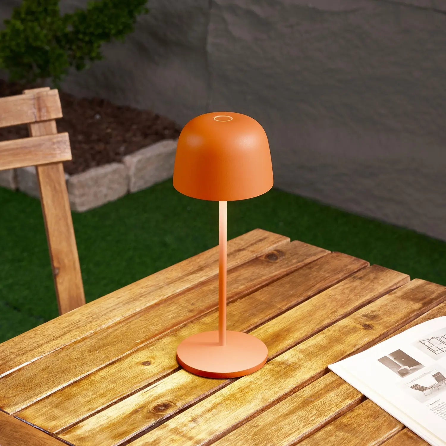 B-Ware Lindby Tischleuchte Tischlampe Led Akku Orange Dimmbar Ip65 Kunststoff 5 Stück - 4251911764055