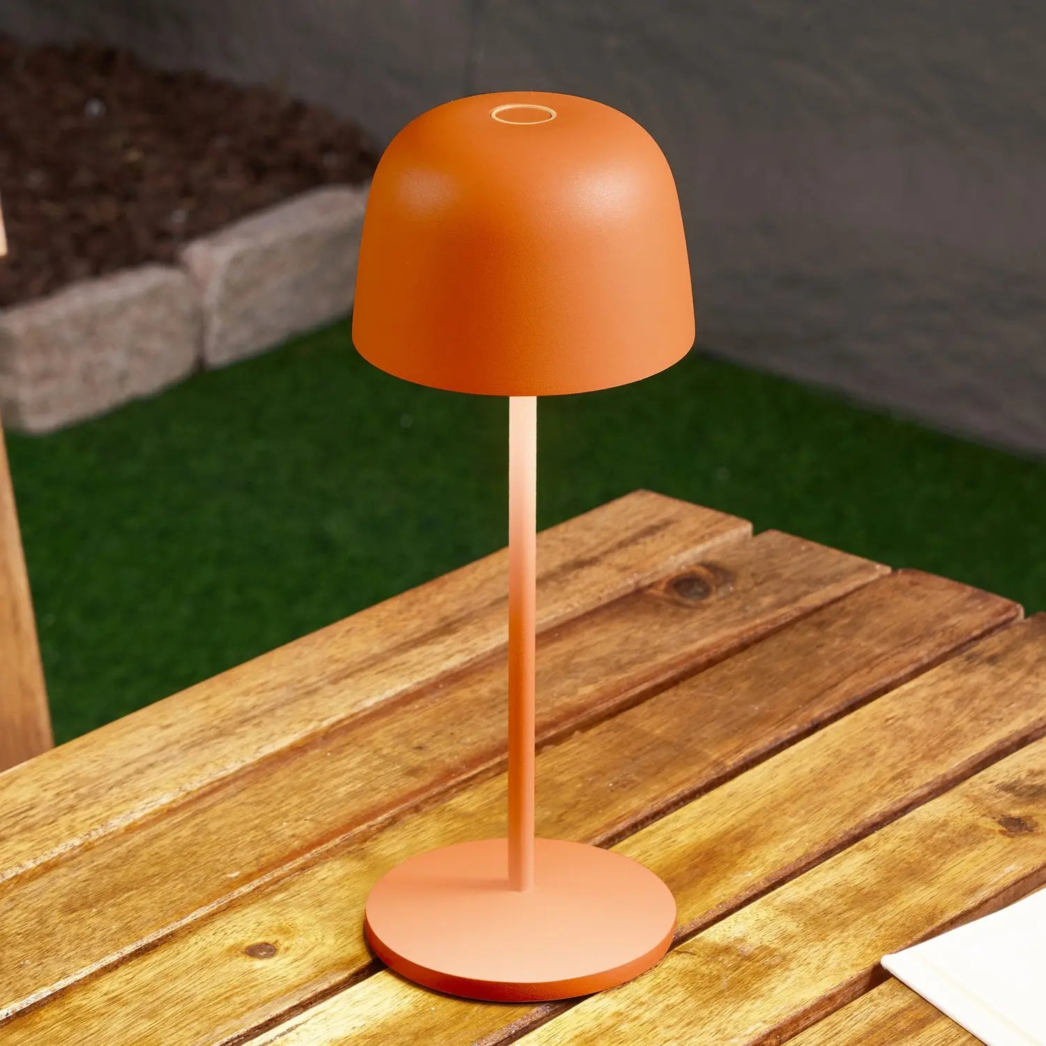 B-Ware Lindby Tischleuchte Tischlampe Led Akku Orange Dimmbar Ip65 Kunststoff 5 Stück - 4251911764055