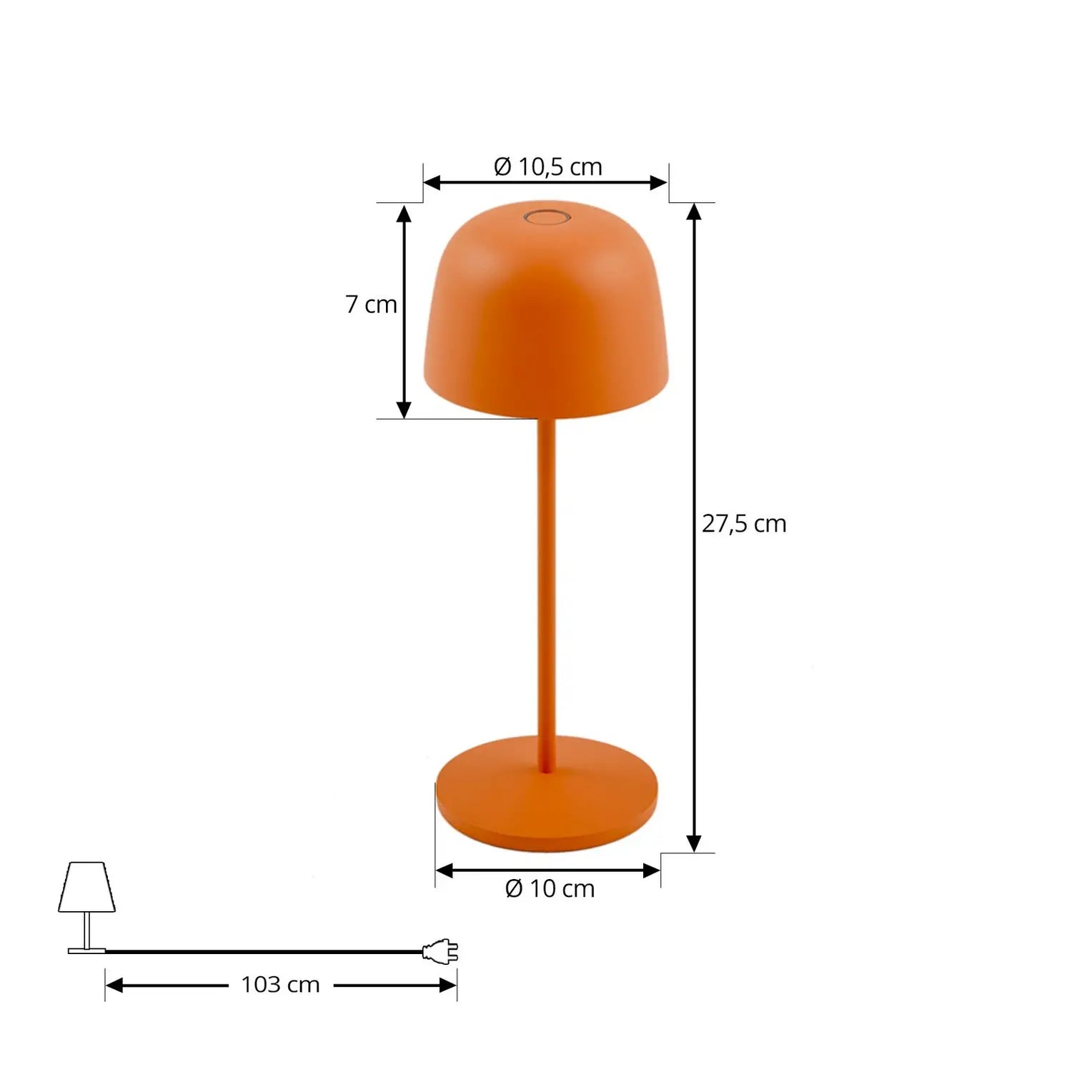 B-Ware Lindby Tischleuchte Tischlampe Led Akku Orange Dimmbar Ip65 Siehe Text 15 Stück - 4251911764055