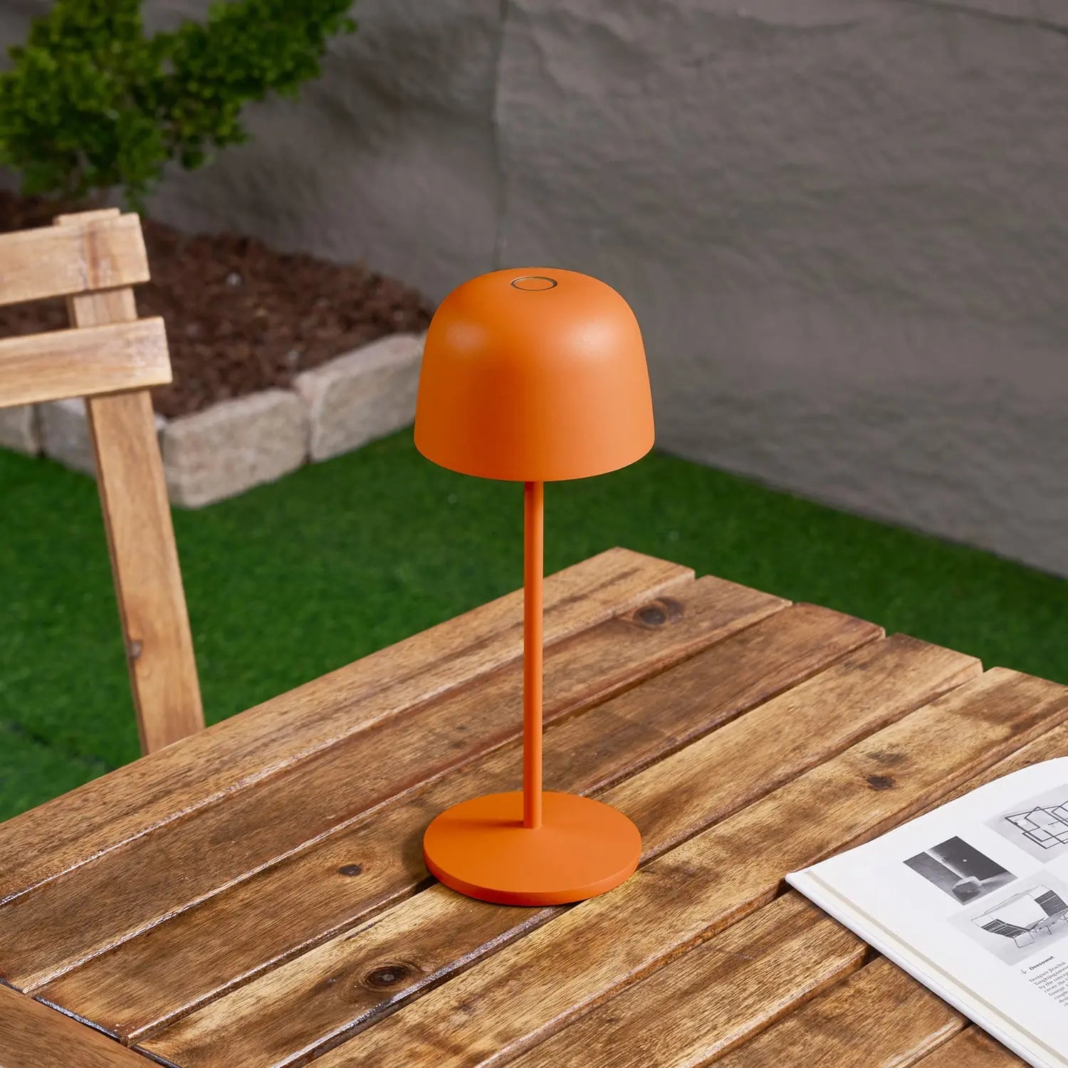 B-Ware Lindby Tischleuchte Tischlampe Led Akku Orange Dimmbar Ip65 Kunststoff 5 Stück - 4251911764055