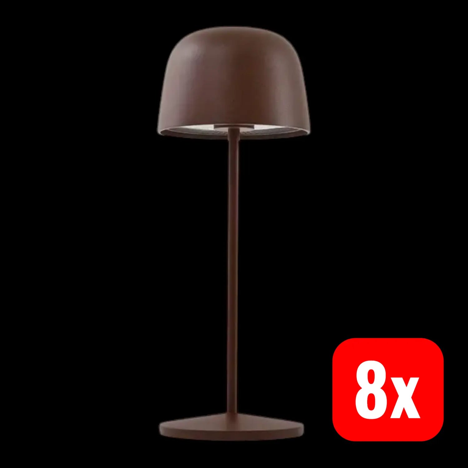 B-Ware Lindby Tischleuchte Lampe Led Akku Arietty Rostbraun Dimmbar Ip65 8 Stück - 4251911764093