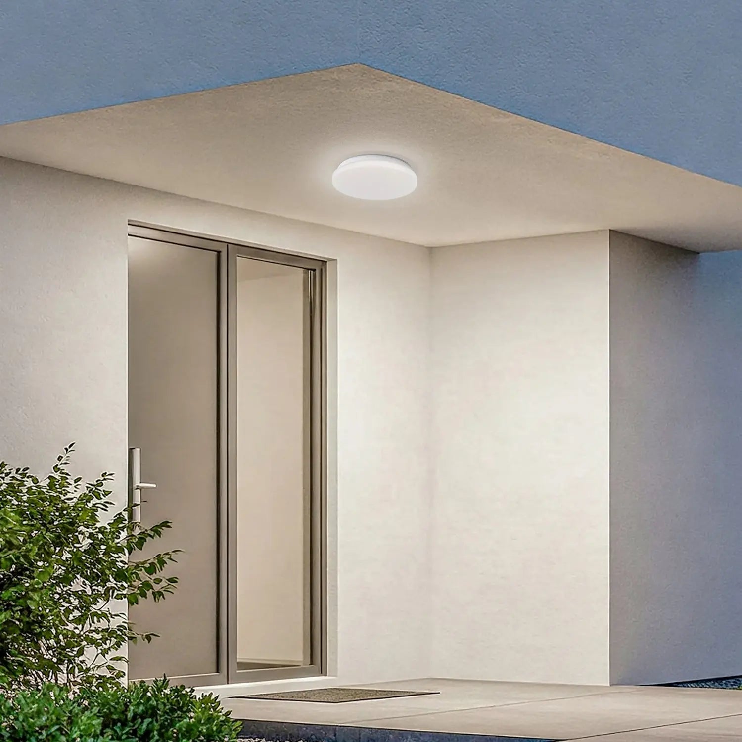 B-Ware Lindby Deckenleuchte Außenlampe Led Sensor Weiß 4000 K Ip44 ø 26 Cm 2 Stück - 4251911774412