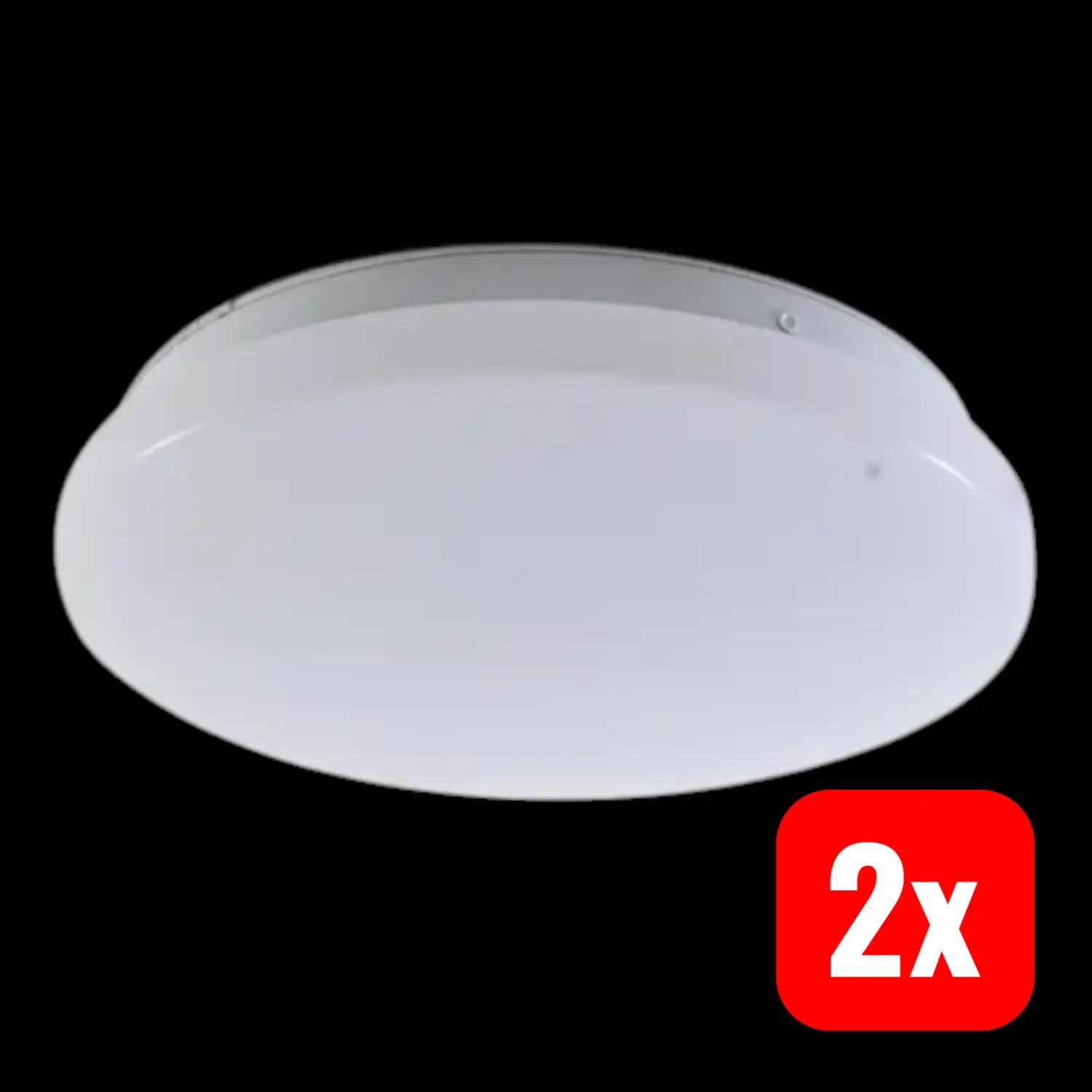 B-Ware Lindby Deckenleuchte Außenlampe Led Sensor Weiß 4000 K Ip44 ø 26 Cm 2 Stück - 4251911774412