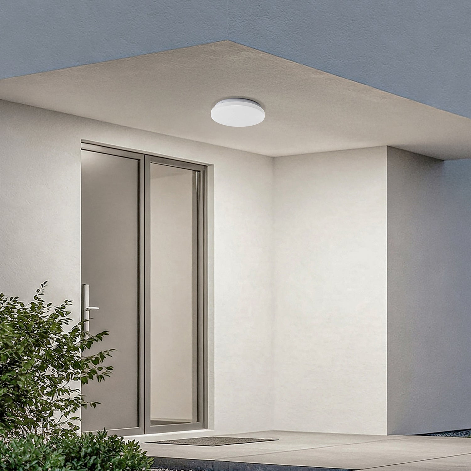 B-Ware Lindby Deckenleuchte Außenlampe Led Sensor Weiß 4000 K Ip44 ø 26 Cm 2 Stück - 4251911774412