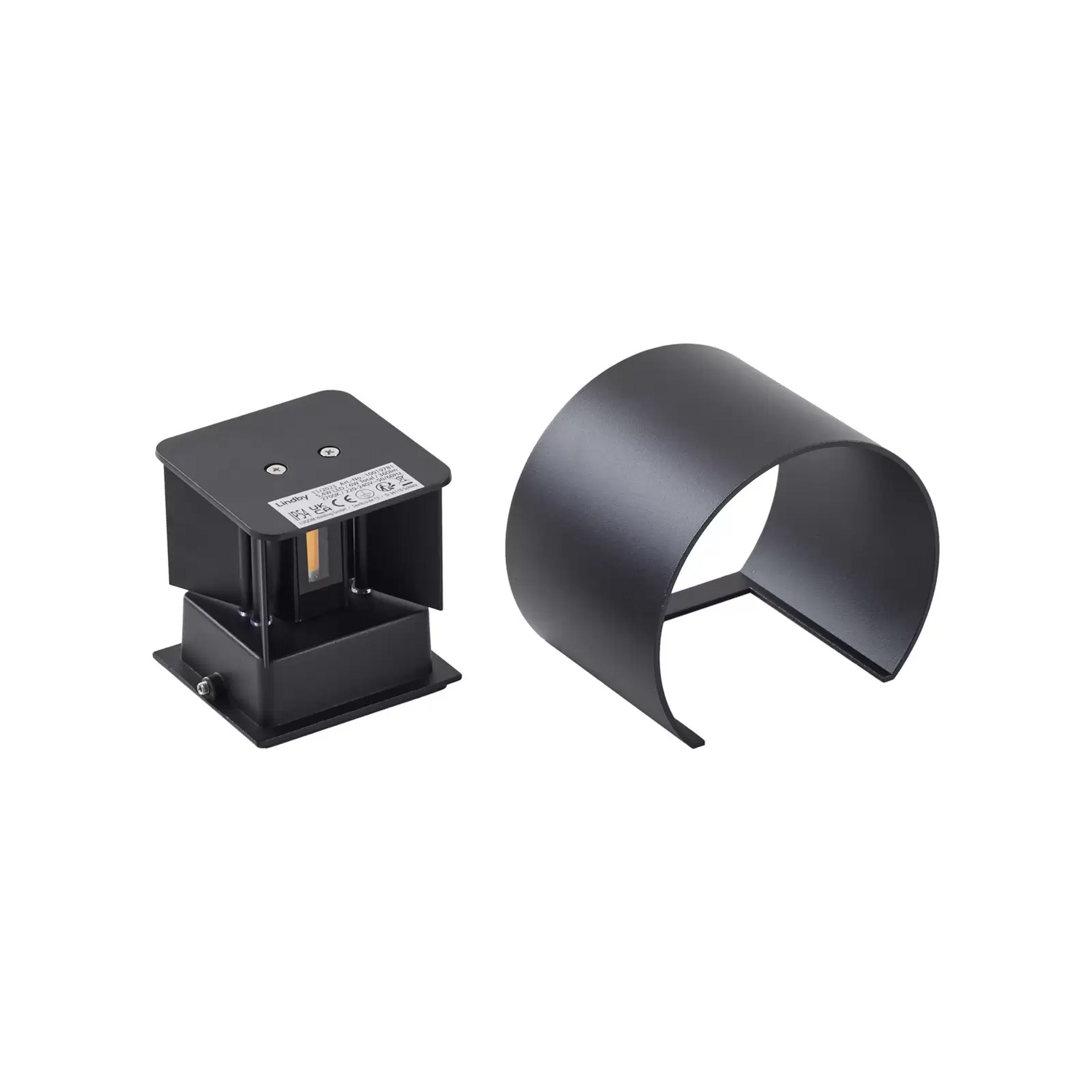 Lindby Nivar Led Außenwandlampe Schwarz Wandleuchte Leuchte Lampe Nachtlicht B-Ware - 4251911774252