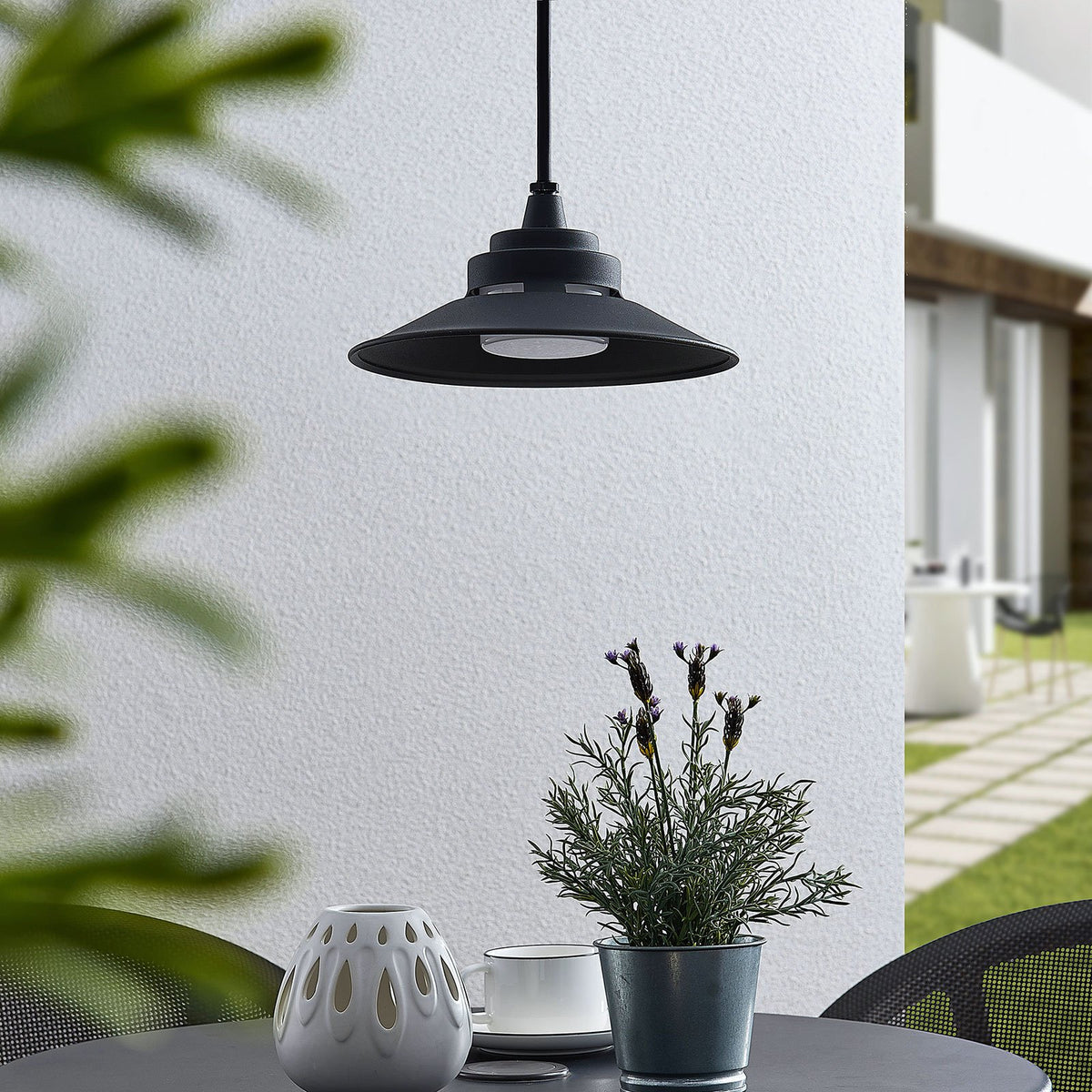 Lindby Außenhängeleuchte Pendellampe LED Cassia dunkelgrau Außenbereich631 - 4251096562910