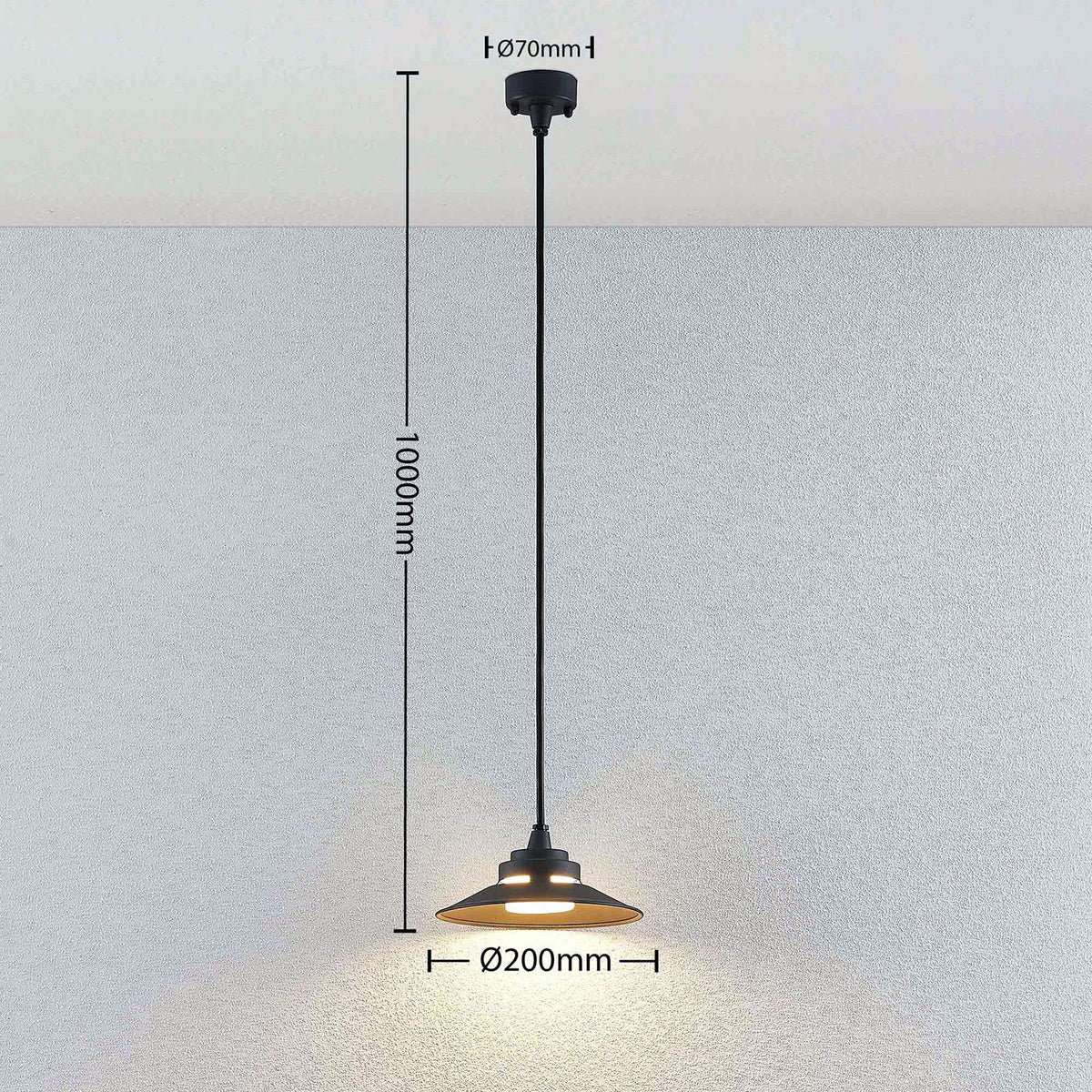 Lindby Außenhängeleuchte Pendellampe LED Cassia dunkelgrau Außenbereich631 - 4251096562910
