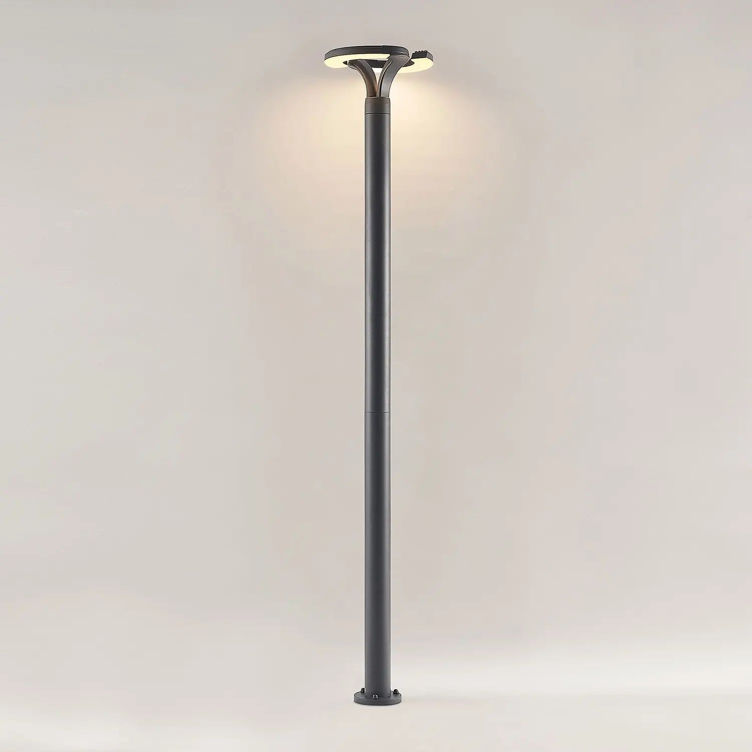 B-Ware Lindby Außenleuchte Mastleuchte Led Kreis Dunkelgrau Aluminium Siehe Text - 4251911734232