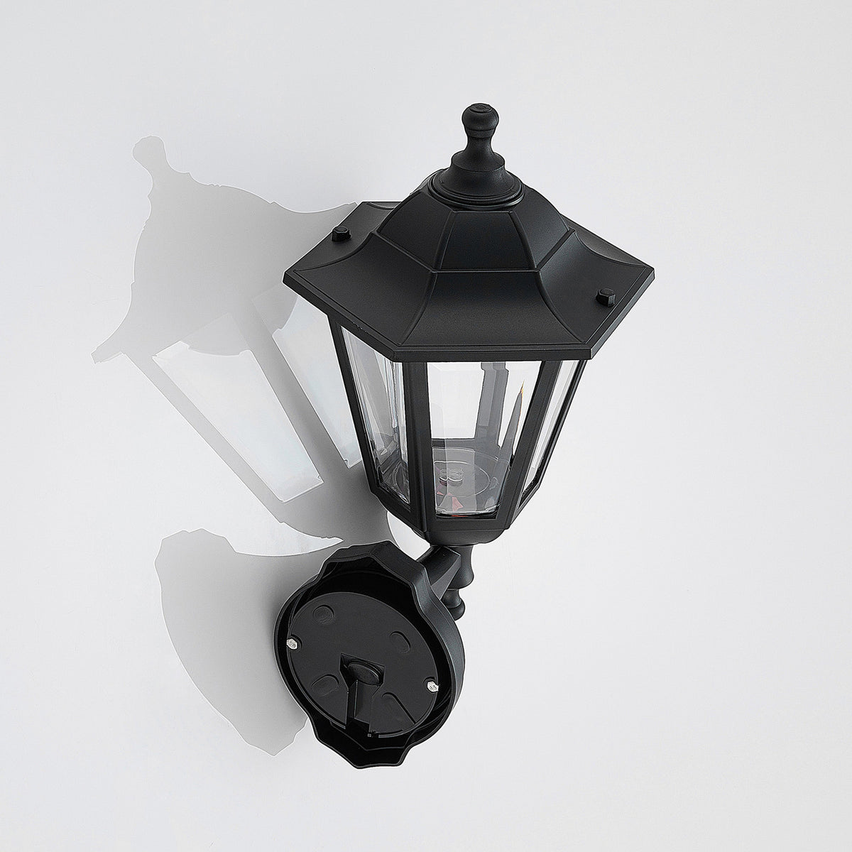 Lindby LED-Außenwandlaterne Iavo in Schwarz Gartenlaterne Wandleuchte 3 STÜCK - 4251096561289