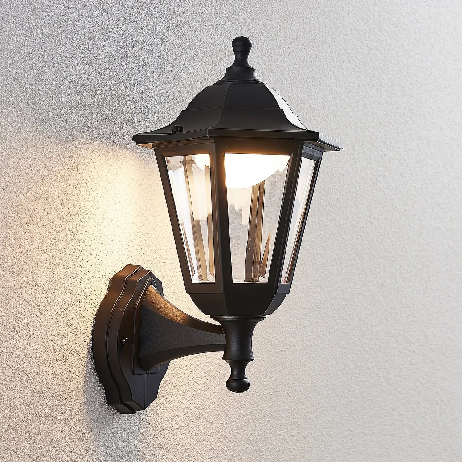 B-Ware Lindby Led Außenwandlaterne Iavo In Schwarz Gartenlaterne Wandleuchte 3 Stück - 4251096561289