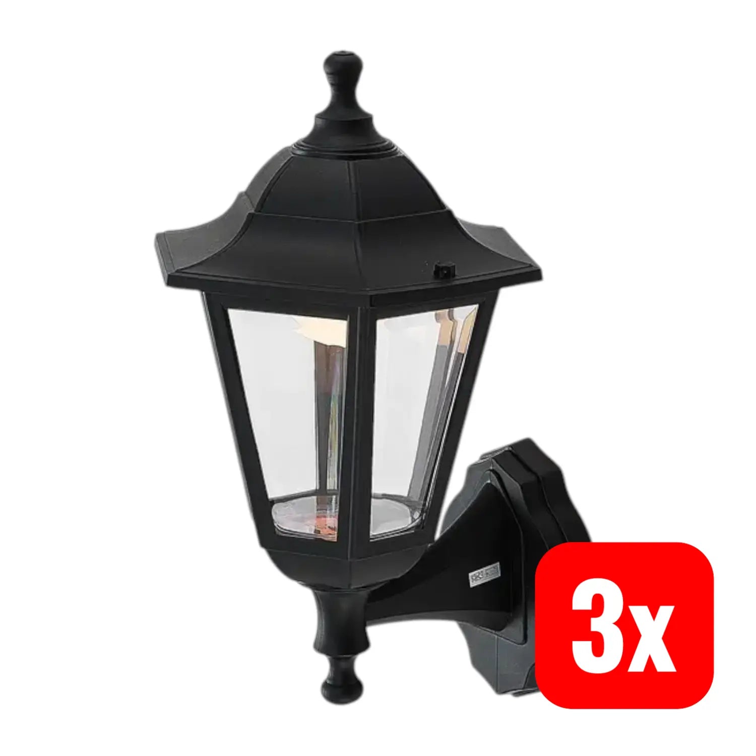 B-Ware Lindby Led Außenwandlaterne Iavo In Schwarz Gartenlaterne Wandleuchte 3 Stück - 4251096561289