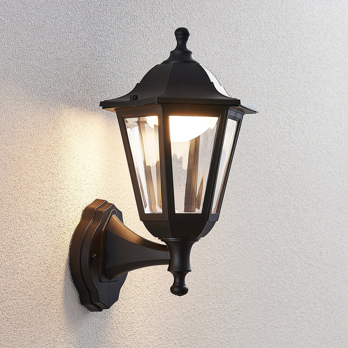 Lindby LED-Außenwandlaterne Iavo in Schwarz Gartenlaterne Wandleuchte 3 STÜCK - 4251096561289