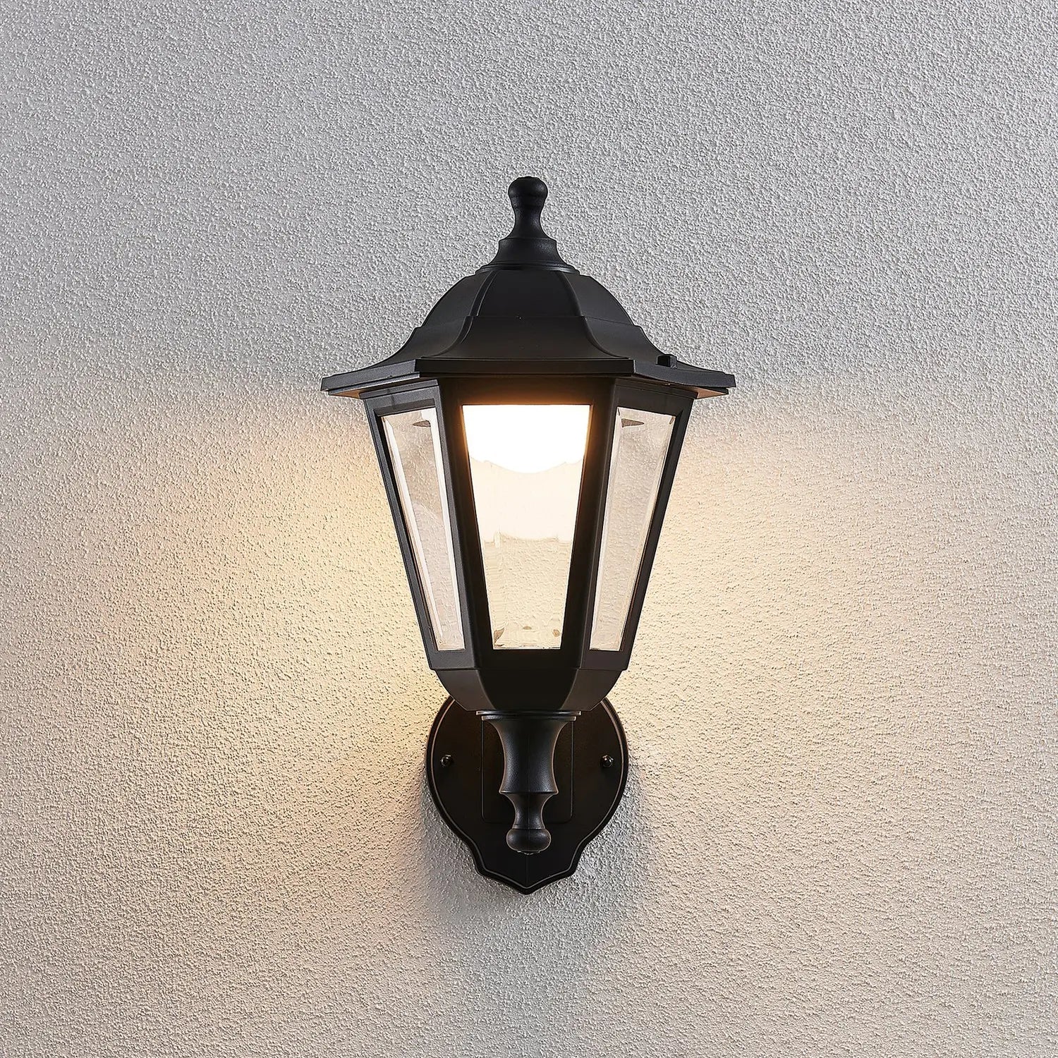 B-Ware Lindby Led Außenwandlaterne Iavo In Schwarz Gartenlaterne Wandleuchte 3 Stück - 4251096561289