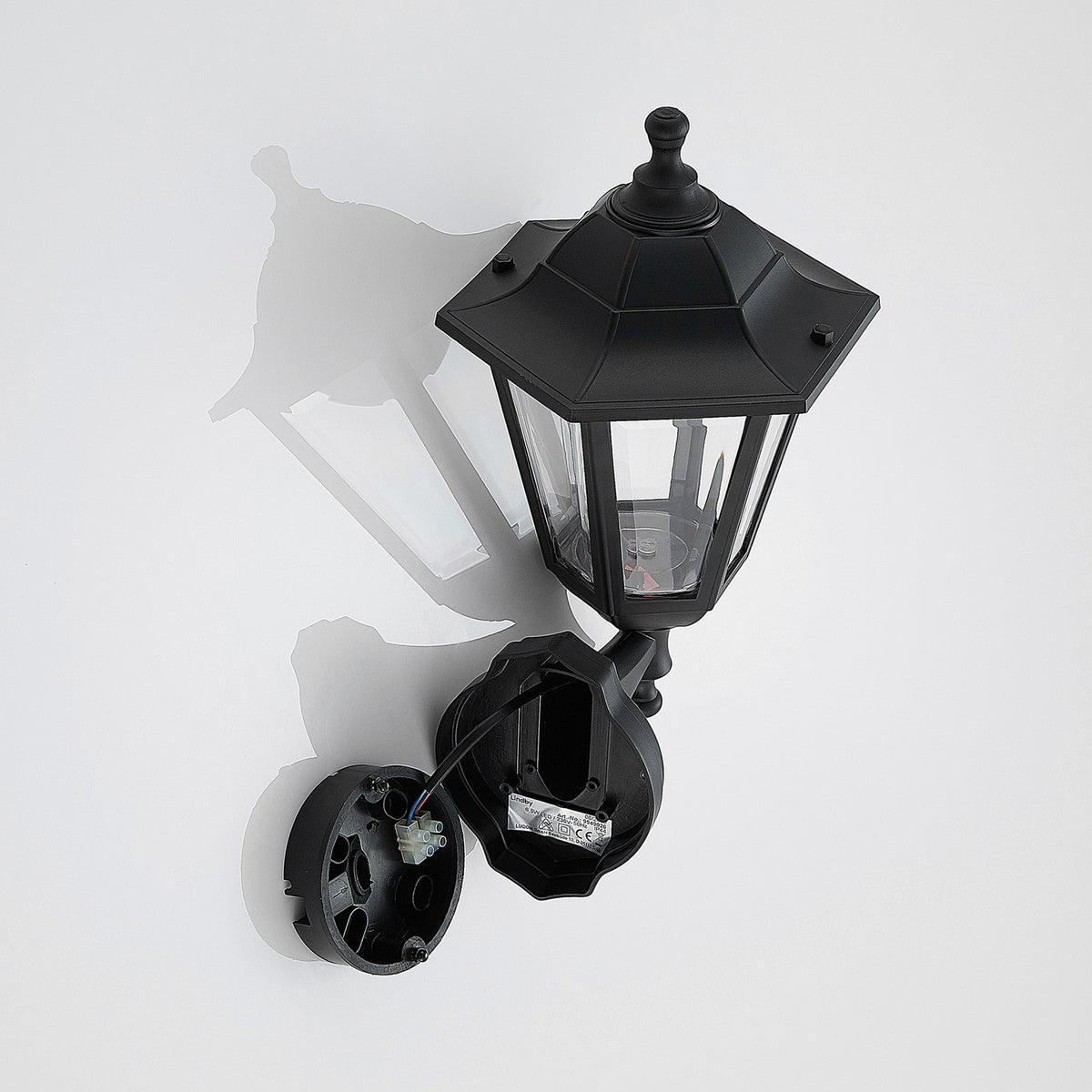 Lindby LED-Außenwandlaterne Iavo in Schwarz Gartenlaterne Wandleuchte 3 STÜCK - 4251096561289