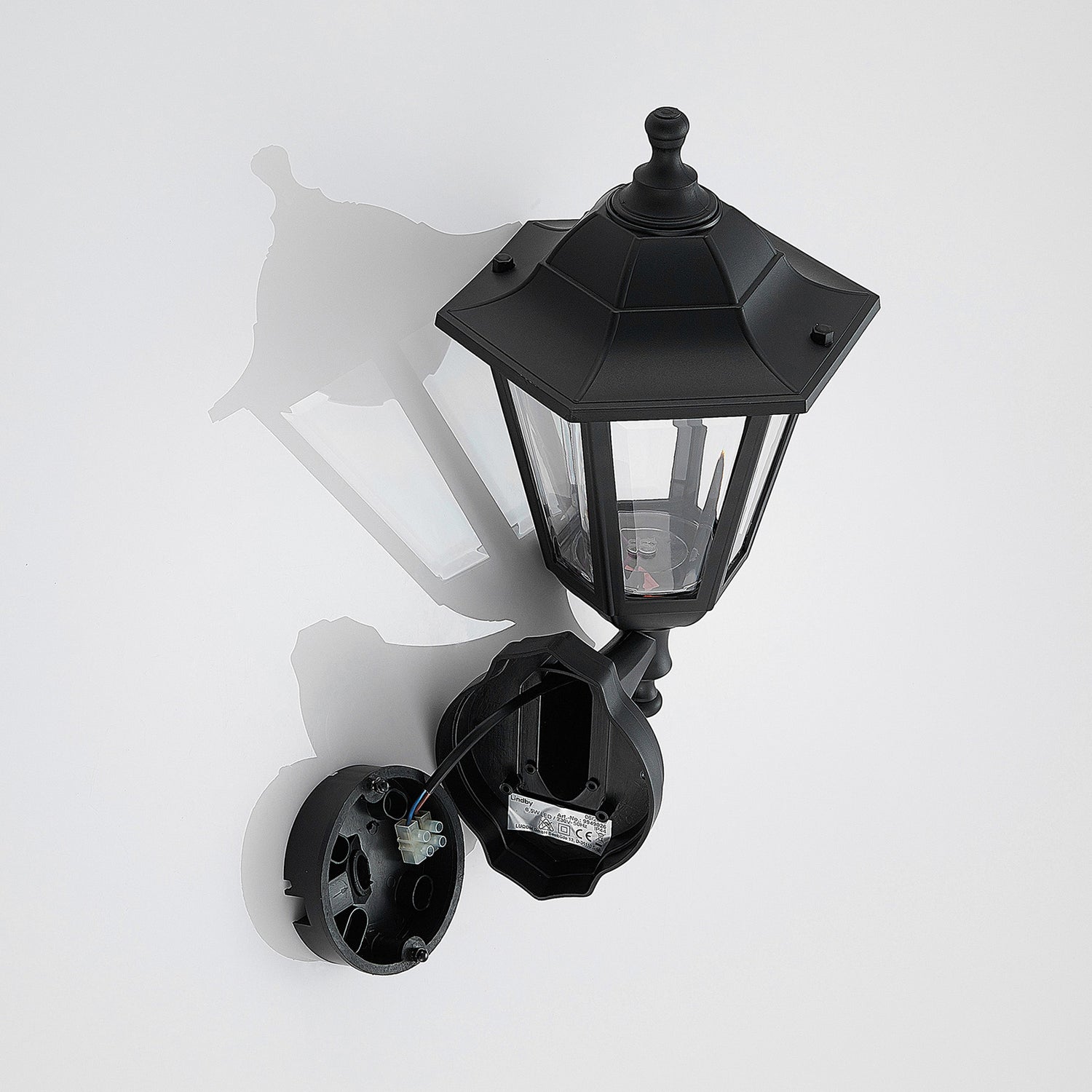 B-Ware Lindby Led Außenwandlaterne Iavo In Schwarz Gartenlaterne Wandleuchte 3 Stück - 4251096561289