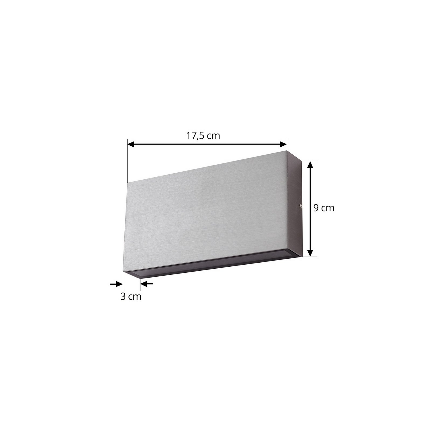 B-Ware Lindby Led Außenwandlampe Außenleuchte Wandlampe Grau Metall 17cm Ip54164 - 4251911799125