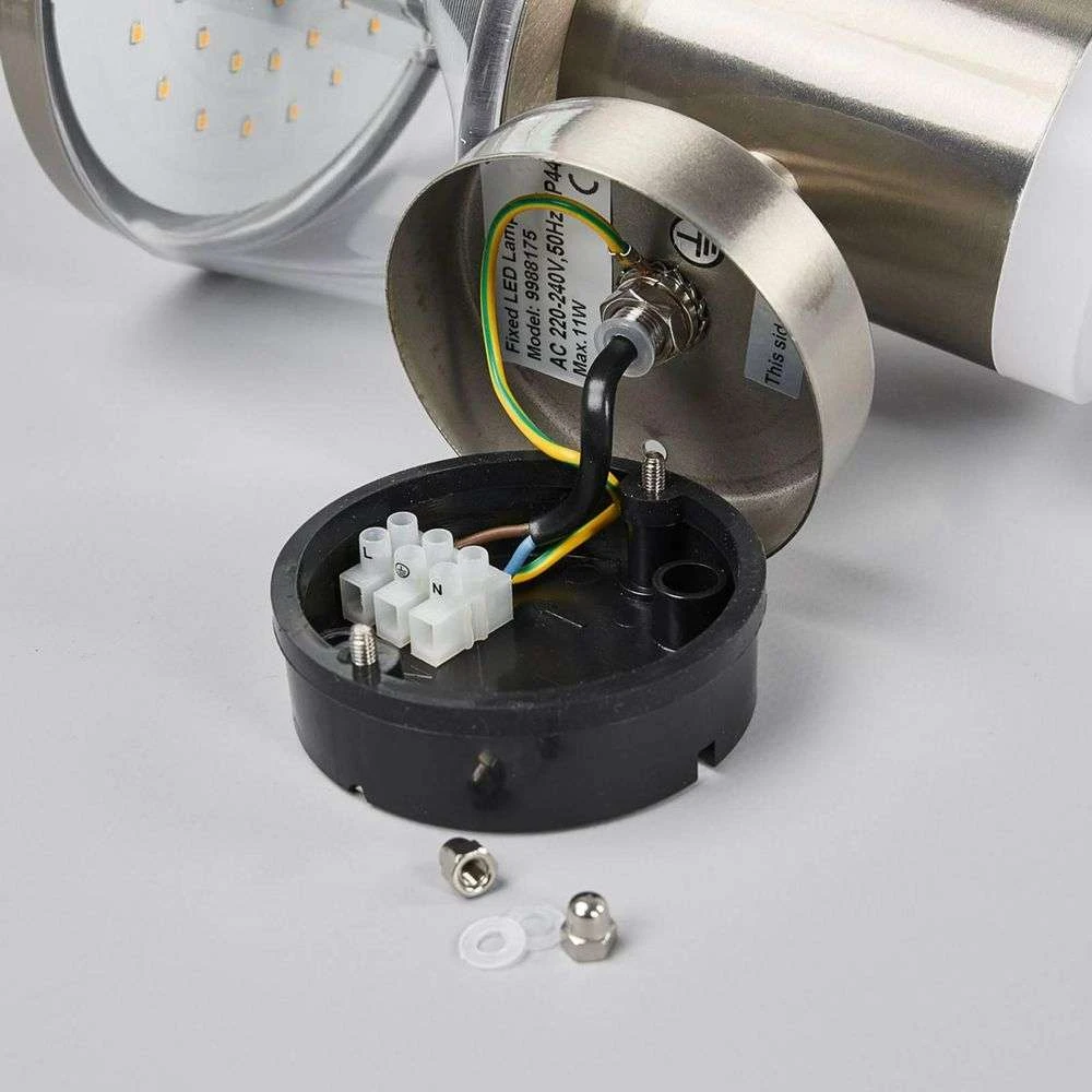 Lindby Edelstahl Led Wandlampe Außen Außenwandleuchte Siehe Text/Foto B-Ware - 4251096540208