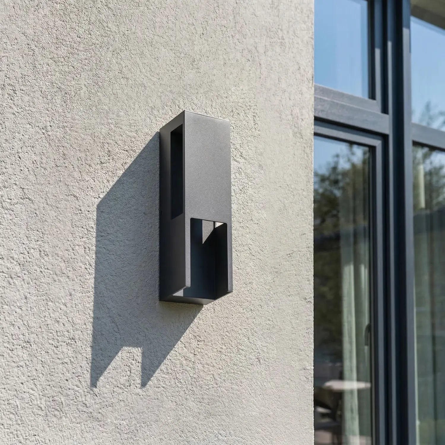 B-Ware Lindby Außenleuchte Wandleuchte Led Enyra Schwarz Ip65 Aluminium Kunststoff  - 4255830911071