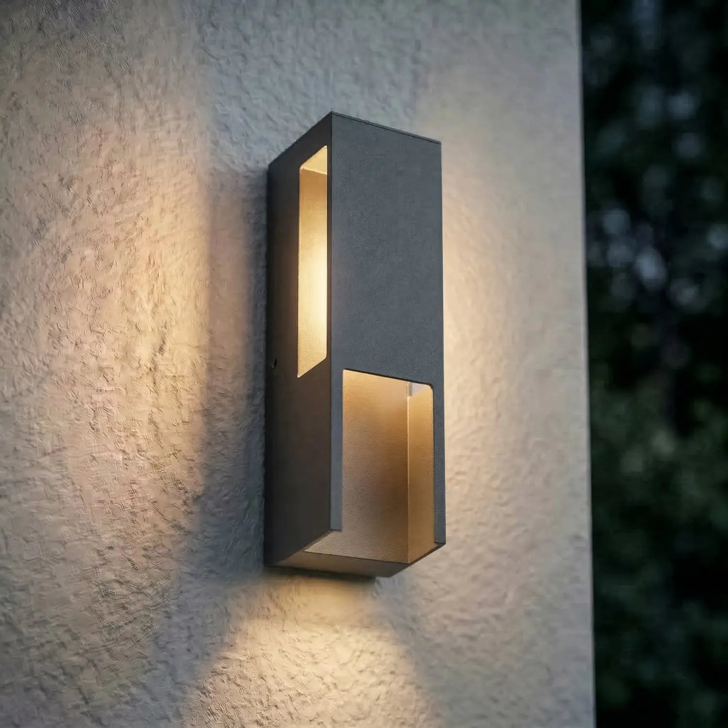 B-Ware Lindby Außenleuchte Wandleuchte Led Enyra Schwarz Ip65 Aluminium Kunststoff  - 4255830911071