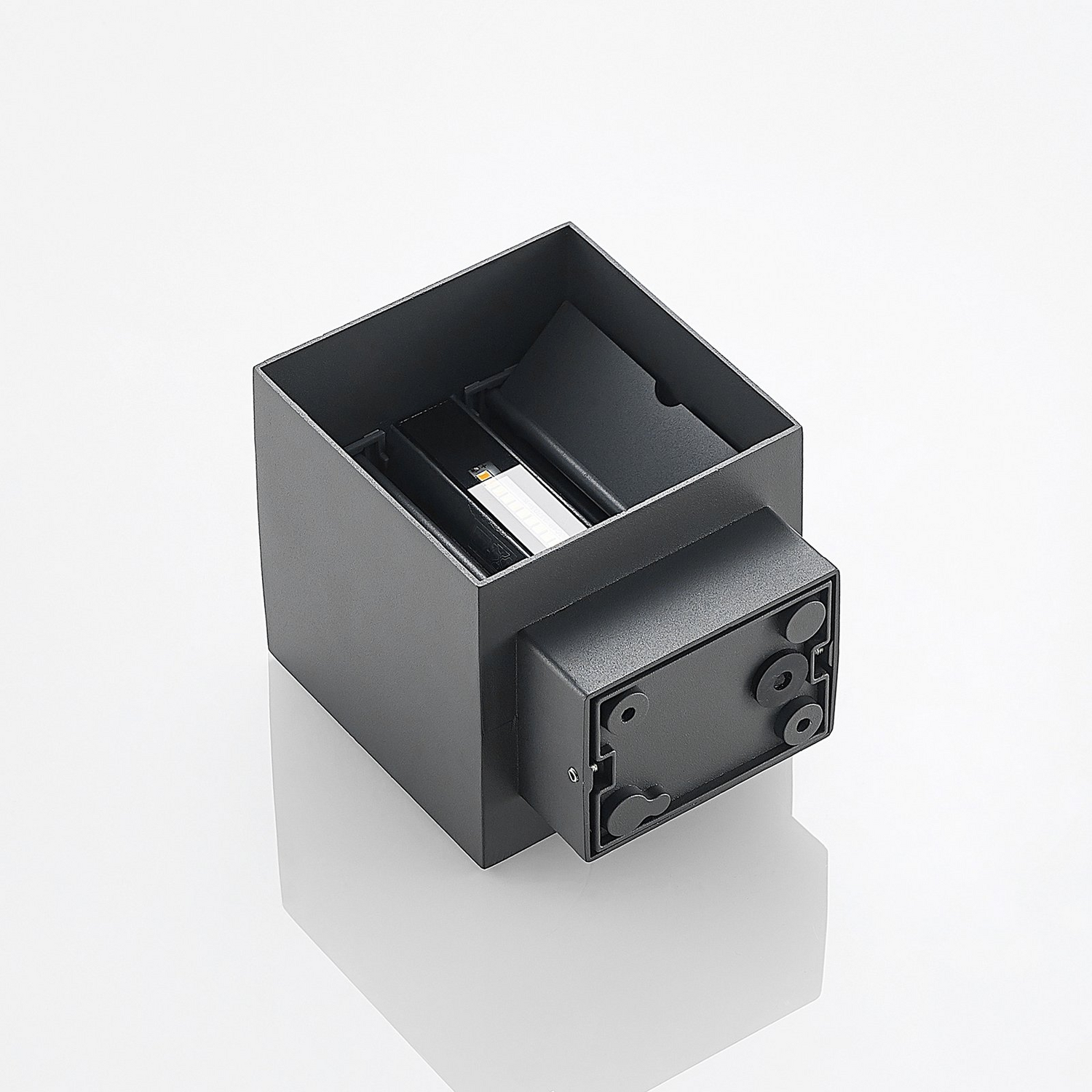 B-Ware Lindby Led Außenwandleuchte Esani Anthrazit Aluminium Wandlampe Wandleuchte Spot - 4251911788044