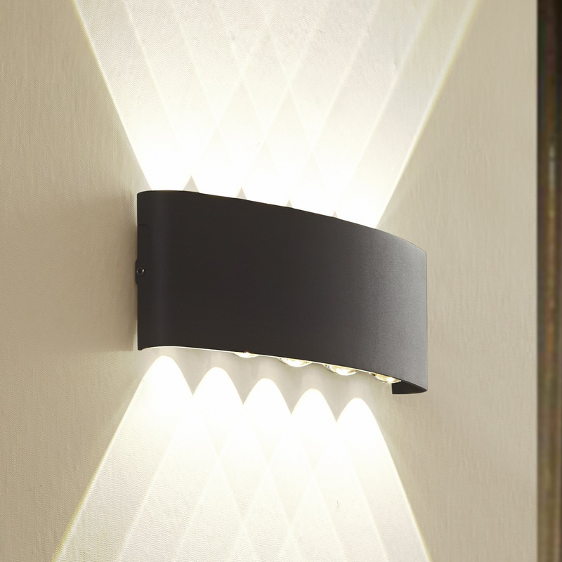 B-Ware Lindby Led Außenwandleuchte Außenlampe Ithan Anthrazit Metall Außenbeleuchtung