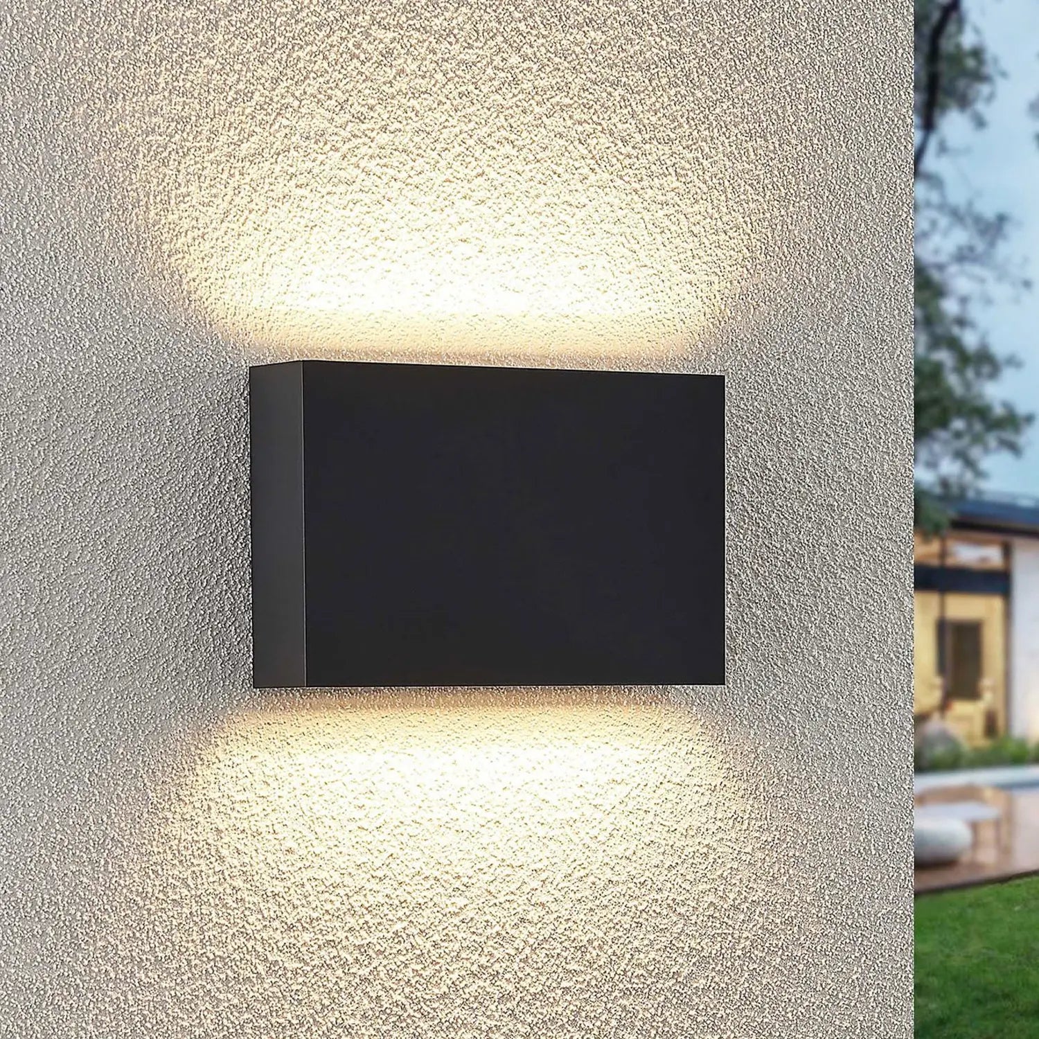 B-Ware Lindby Jarte Led Außenwandleuchte Außen Wandleuchte Wandleuchte Updown Dunkelg961 - 4251096580372