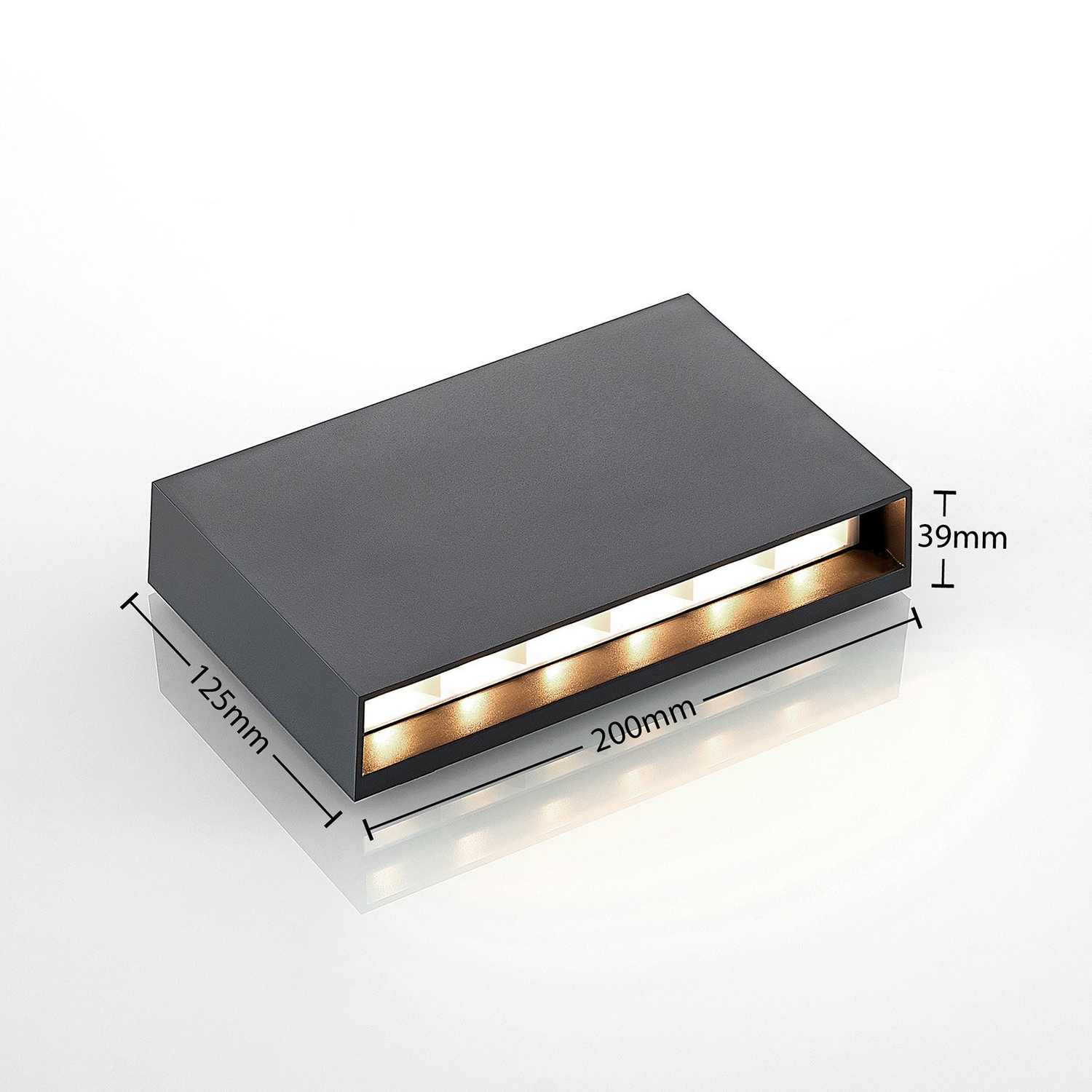 B-Ware Lindby Jarte Led Außenwandleuchte Außenwandleuchte Wandleuchte Lampe 3 Stück - 4251096580433
