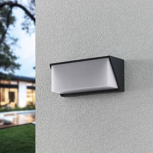 B-Ware Lindby Malim Led Wandleuchte Wandleuchte Lampe Leuchte Außenlampe Dunkelgrau 15 W - 4251911706185