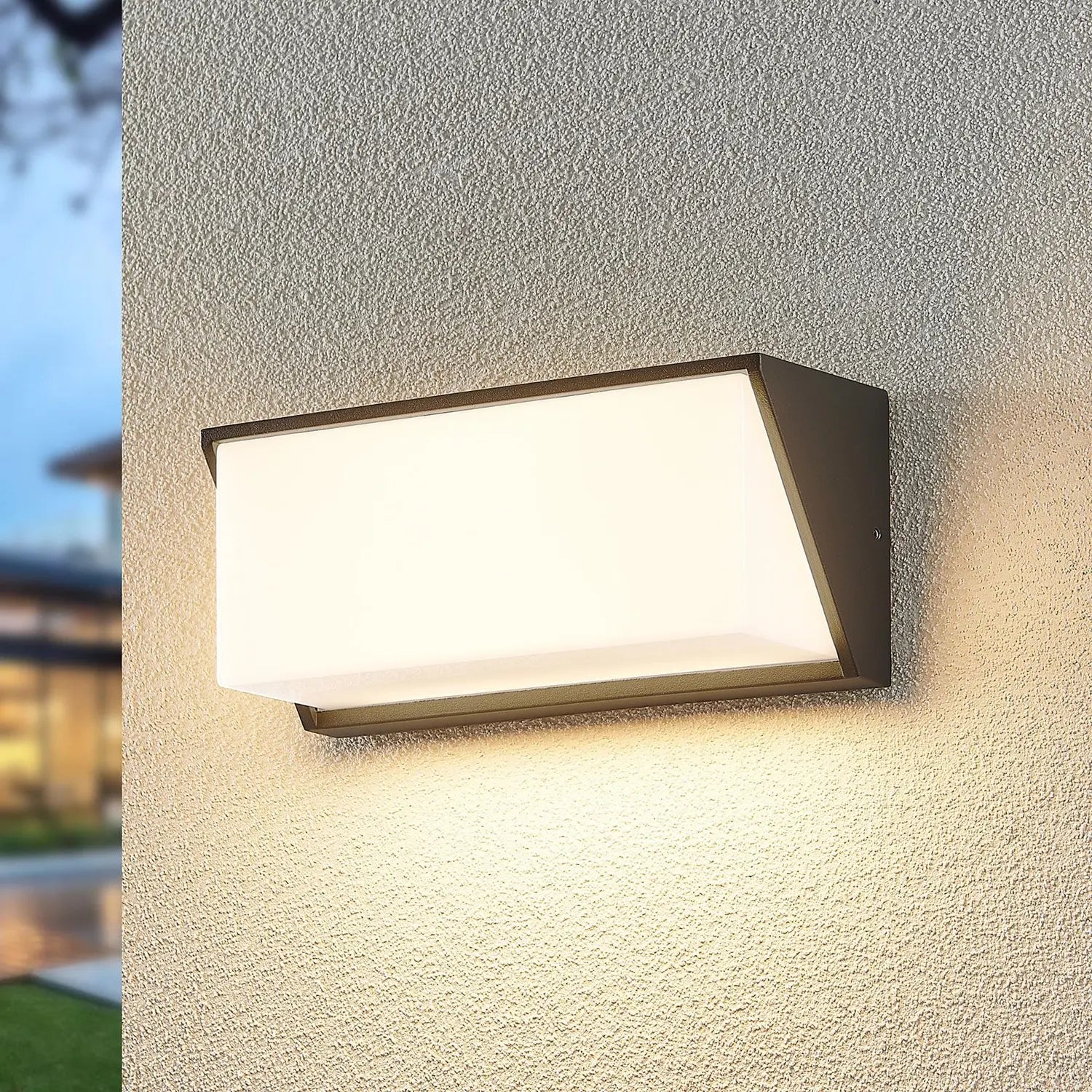 B-Ware Lindby Außenleuchte Wandlampe Led Dunkelgrau Ip65 Außenlampe Warmweiß 25 Cm713 - 4251911706185