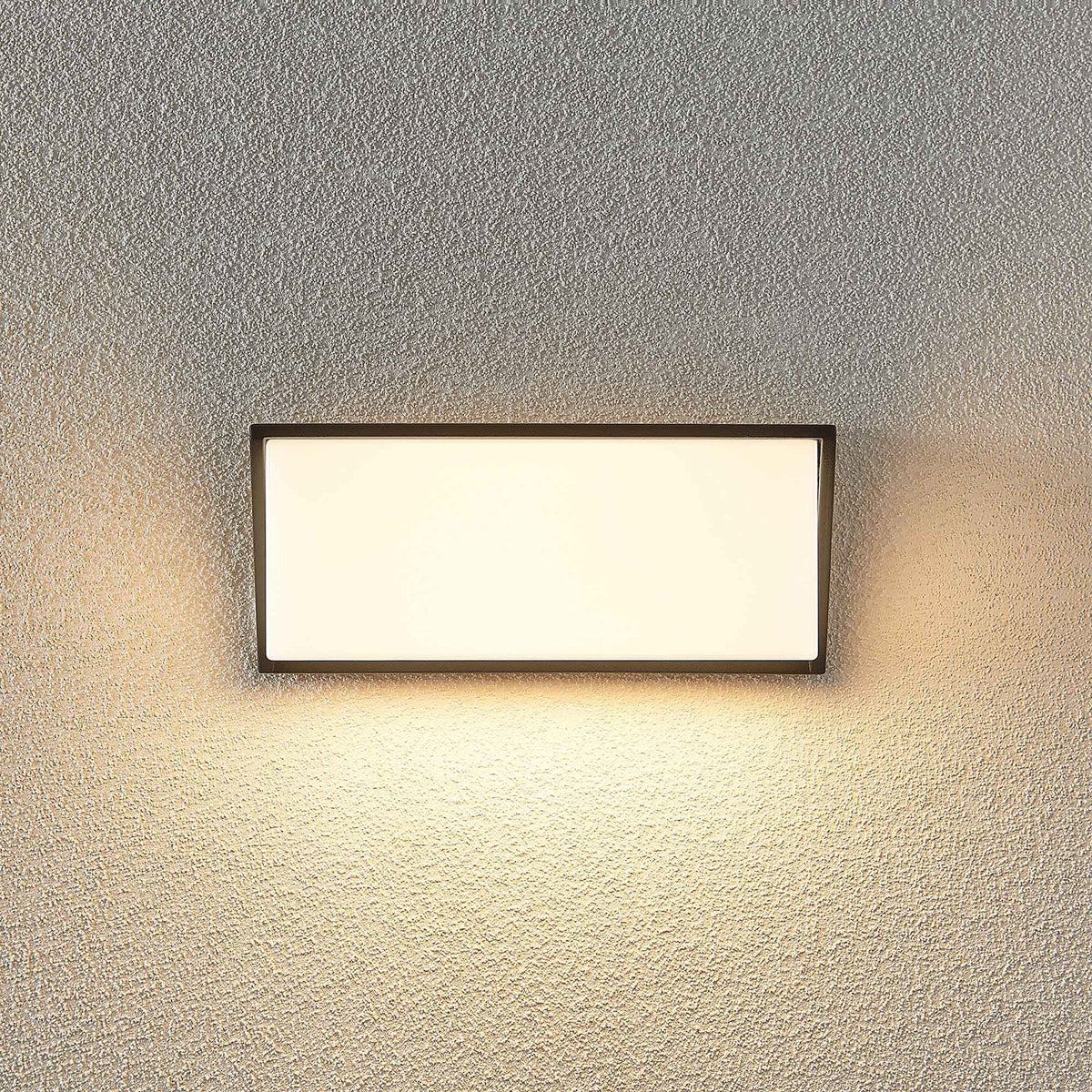 Lindby Außenleuchte Wandlampe LED dunkelgrau IP65 Außenlampe warmweiß 25 cm713 - 4251911706185