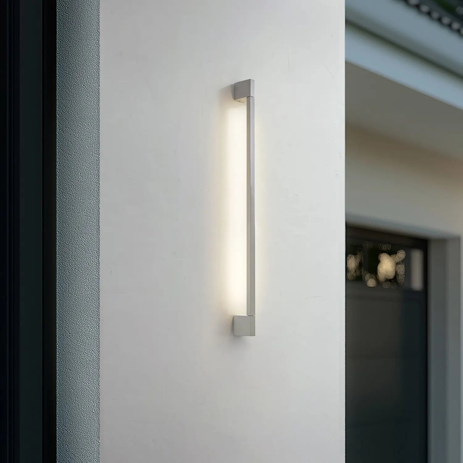 B-Ware Lindby Außenwandleuchte Wandlampe Neano Led Grau Balkon Aluminium Ip54 90 Cm - 4255830907418