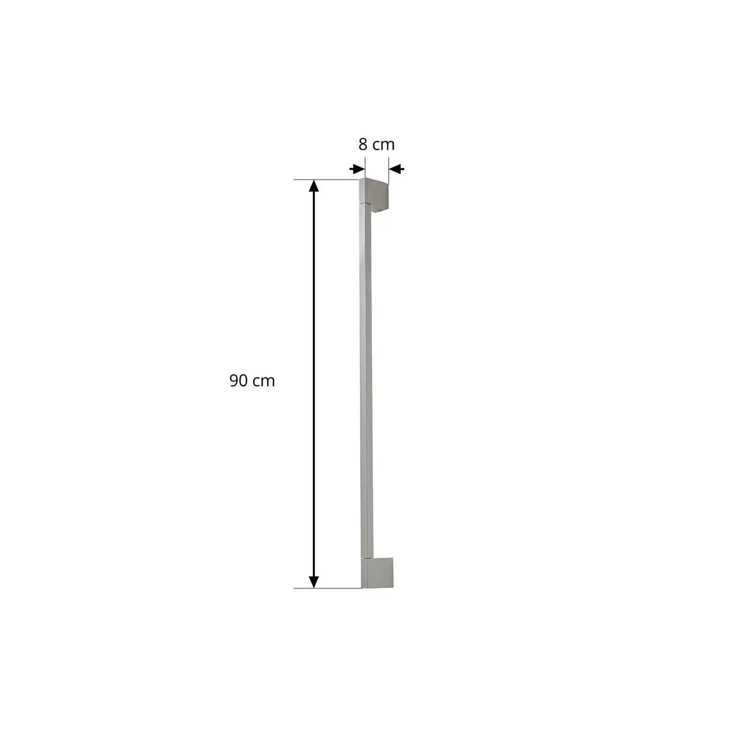 B-Ware Lindby Außenwandleuchte Wandlampe Neano Led Grau Balkon Aluminium Ip54 90 Cm - 4255830907418