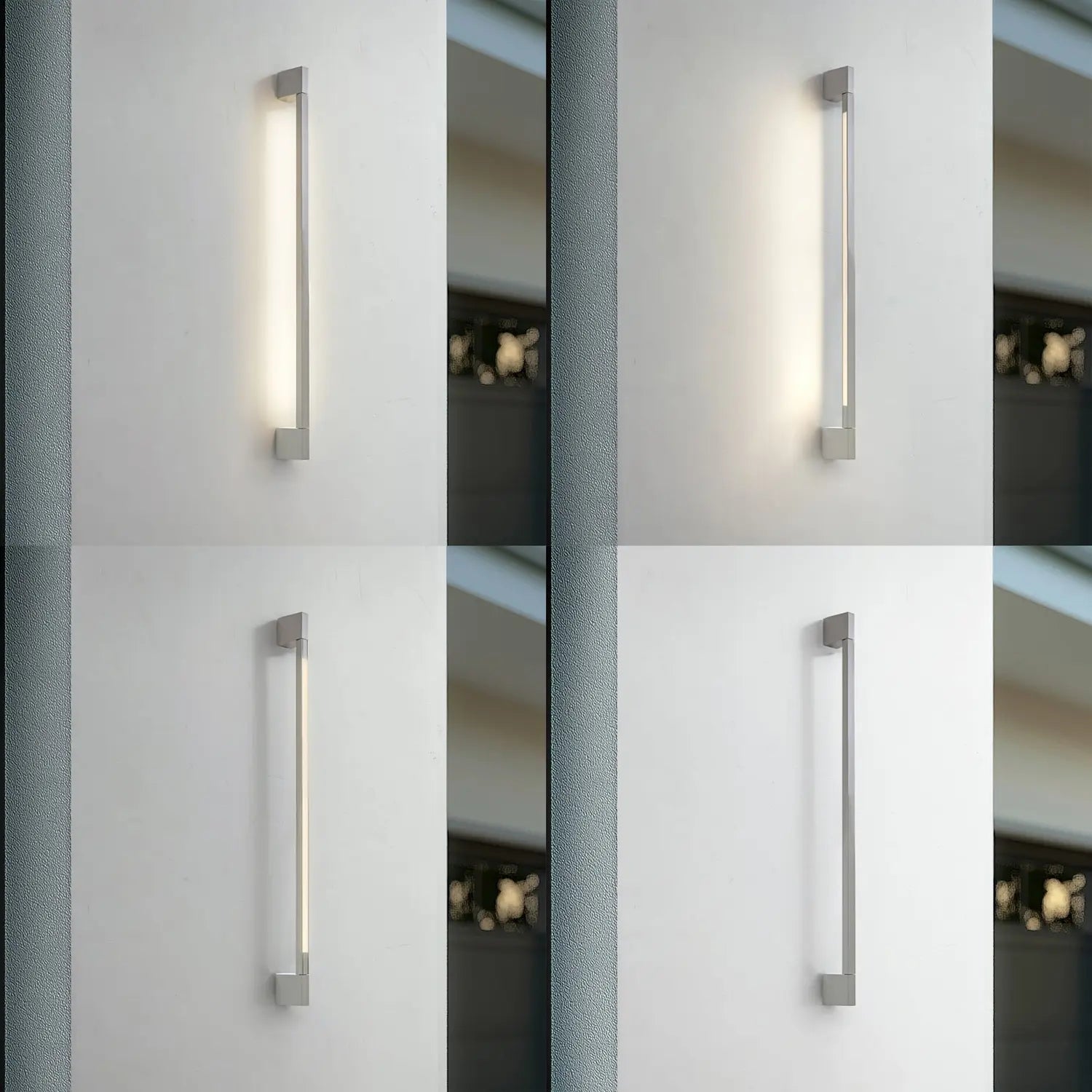 B-Ware Lindby Außenwandleuchte Wandlampe Neano Led Grau Balkon Aluminium Ip54 90 Cm - 4255830907418