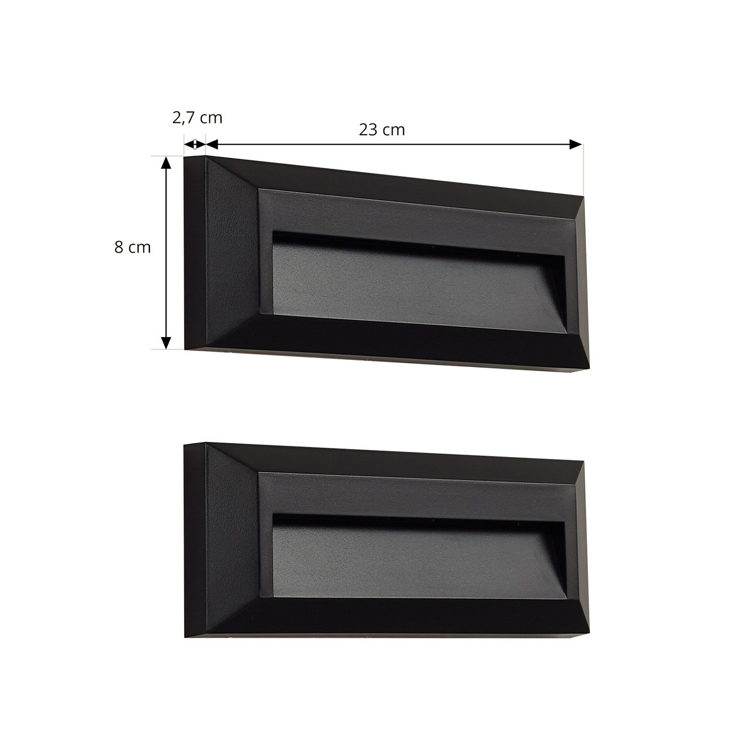 B-Ware Lindby Led Außenwandleuchte Lampe Peker Schwarz 2er Set Kunststoff Ip65 Leuchte