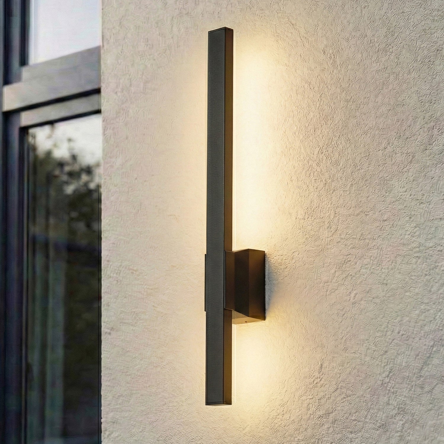 B-Ware Lindby Außenwandleuchte Außenlampe Led Lampe Schwarz Aluminium Sakari Außenlicht - 4251911786620