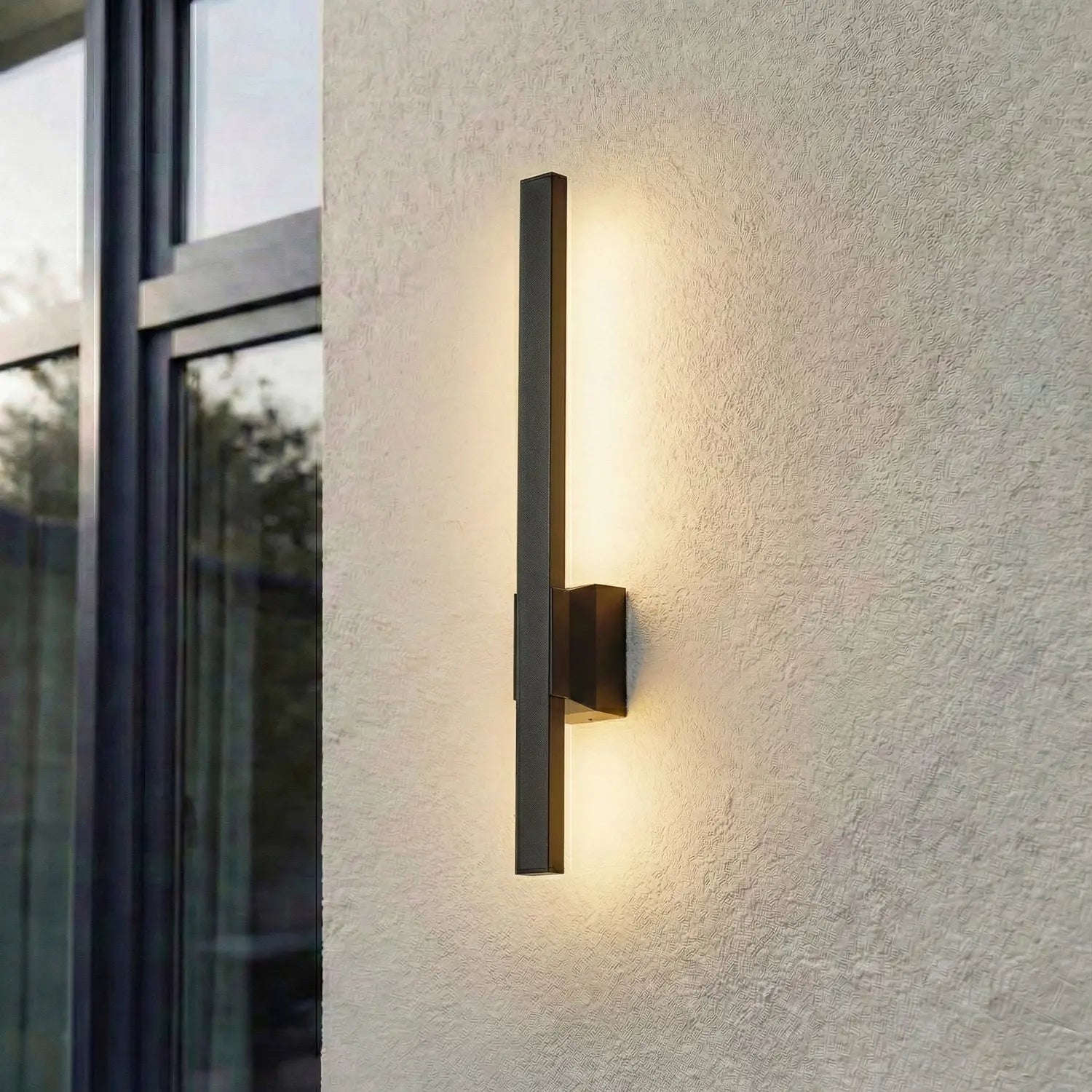 B-Ware Lindby Außenwandleuchte Außenlampe Led Lampe Schwarz Aluminium Sakari Außenlicht - 4251911786620