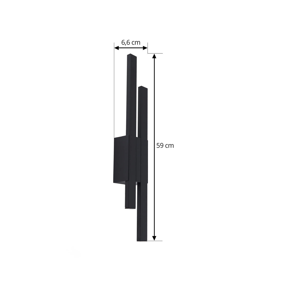 Lindby Außenleuchte Wandlampe LED Außenwandleuchte schwarz Aluminium Sakari 59 c - 4251911786637