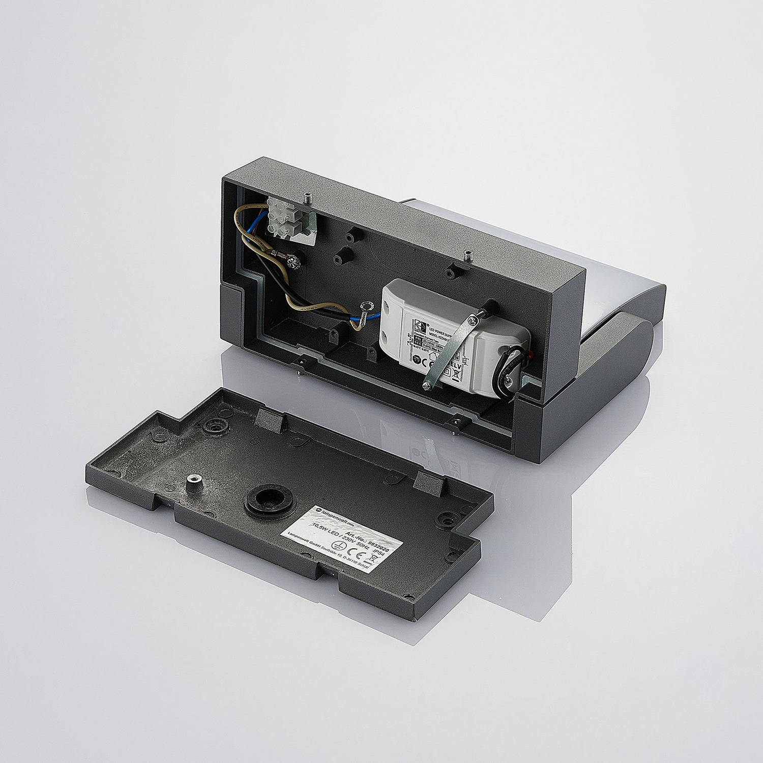 B-Ware Lindby Led Außenwandleuchte Sherin Außenwandleuchte Wandlampe Wandstrahler G480 - 4251096554496