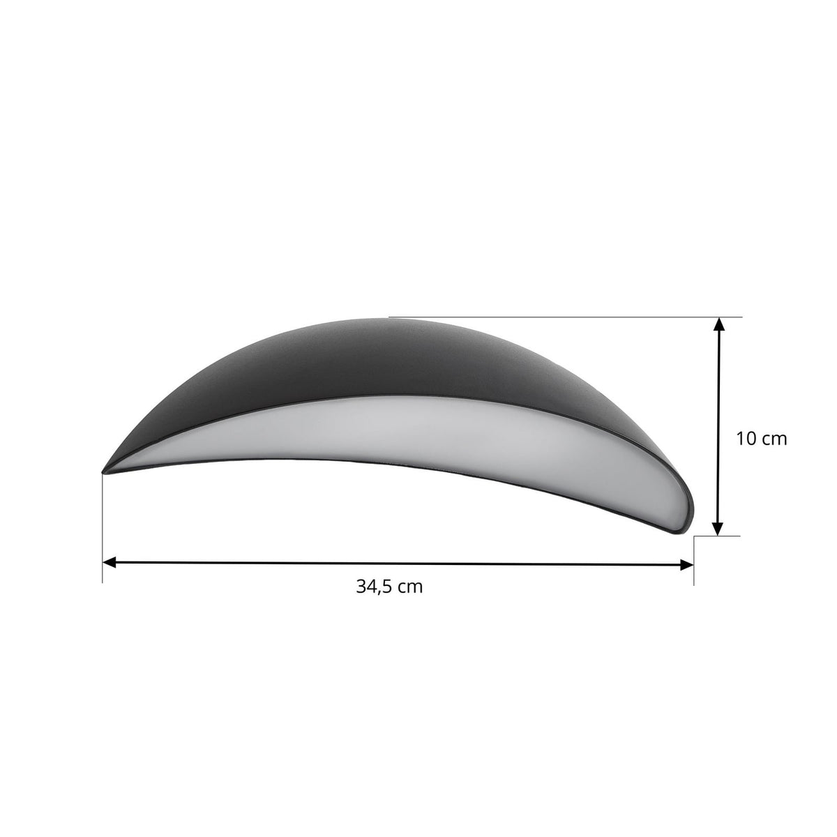 Lindby Wandleuchte Außenlampe LED Außenbeleuchtung Zerino Schwarz IP54 - 4255830911545