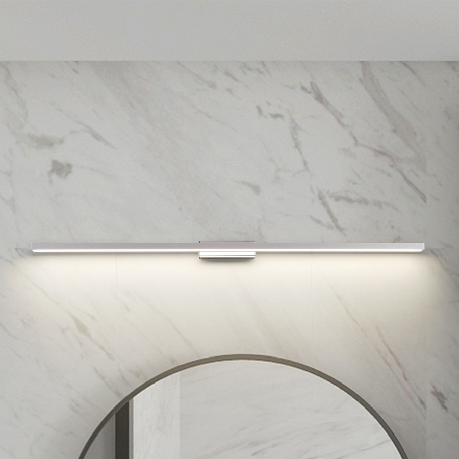Lindby Led Badleuchte Spiegellicht Alenia Aluminium 120cm Ip44 Grau B-Ware - 4251911795882