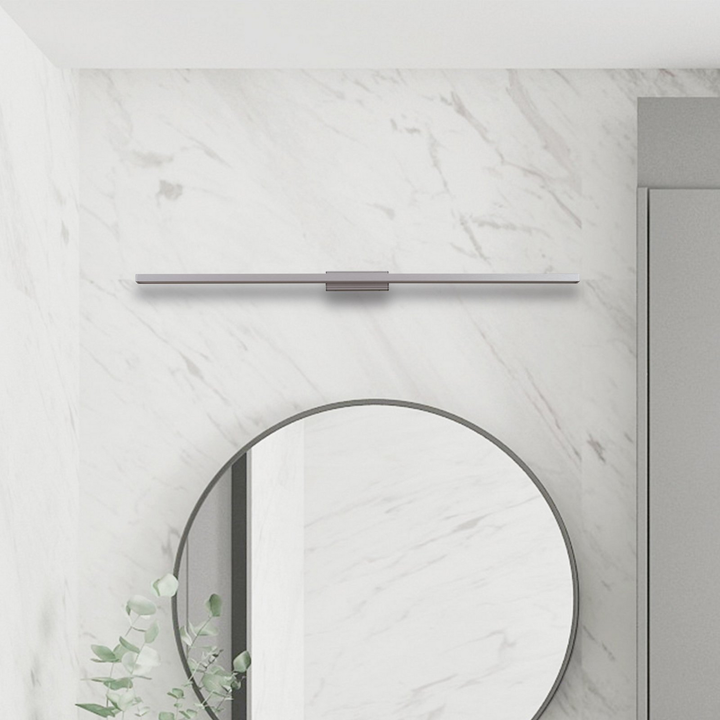 Lindby Led Badleuchte Spiegellicht Alenia Aluminium 120cm Ip44 Grau B-Ware - 4251911795882