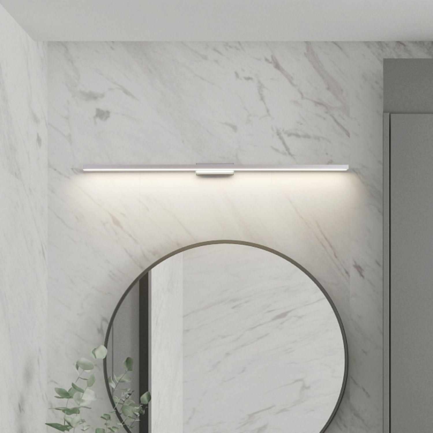 B-Ware Lindby Led Badleuchte Spiegellicht Alenia Aluminium 120cm Ip44 Siehe Text/Foto - 4251911795882