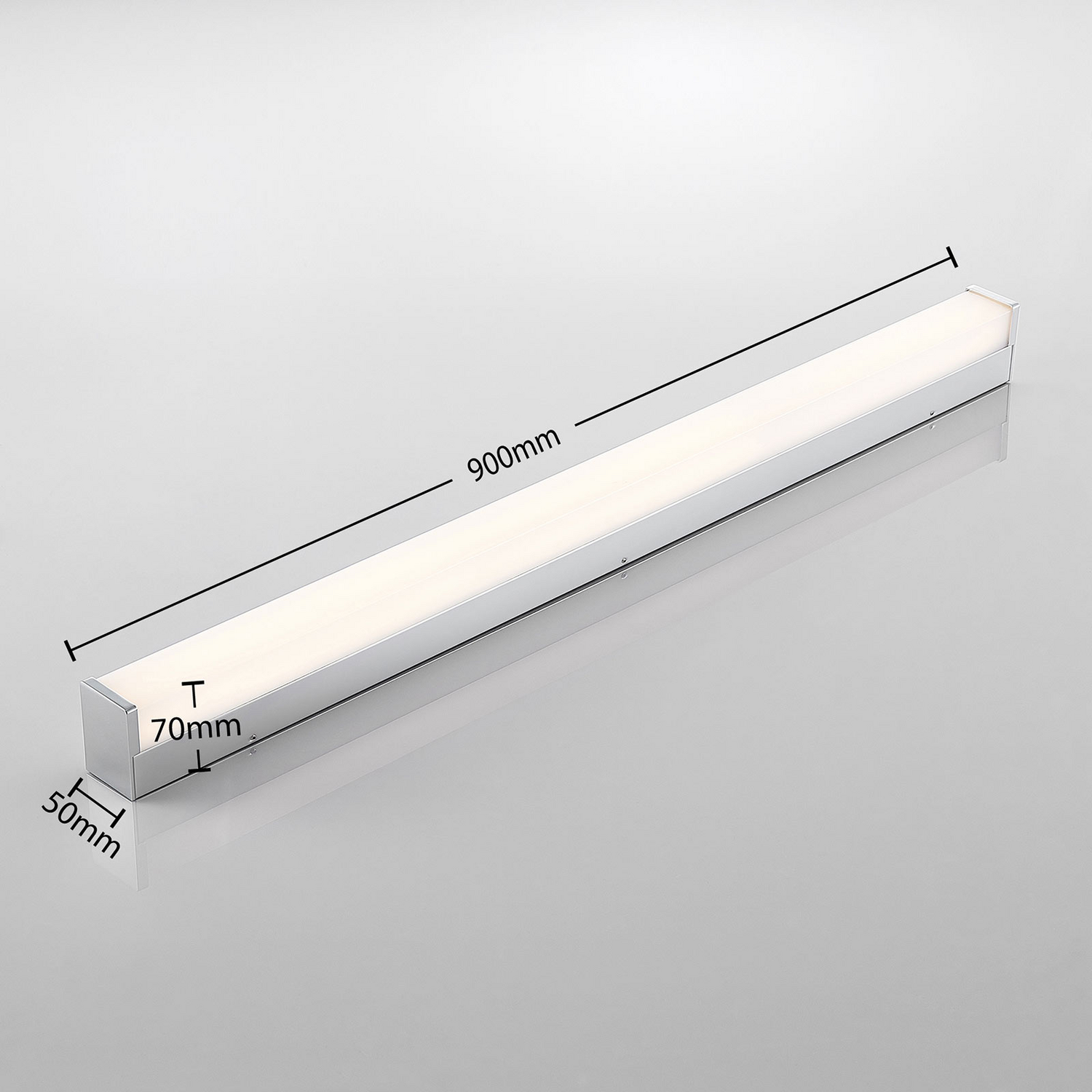 B-Ware Lindby Klea Led Badezimmerleuchte Spiegelleuchte Wandleuchte 90cm Siehe Text - 4251096580518