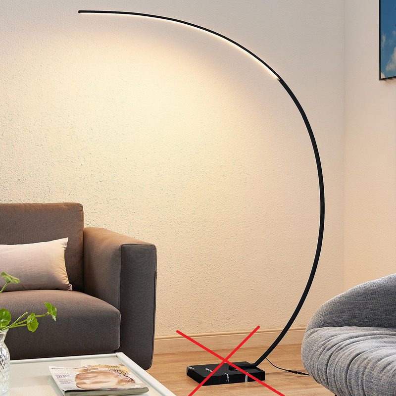 Lindby Kendra Led Bogenstehleuchte Stehlampe Standleuchte Siehe Text/Foto B-Ware - 4251096592641