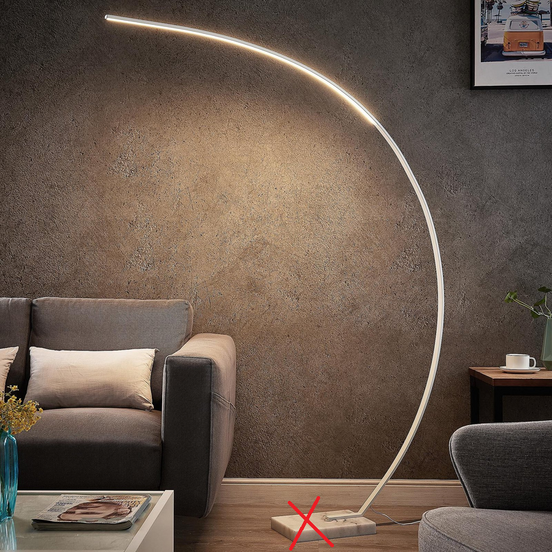 Lindby Kendra Led Bogenstehleuchte Stehlampe Stehleuchte Lampe Siehe Text/Foto B-Ware - 4251096592658
