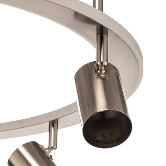 Lindby Berisha Led Deckenlampe Deckenleuchte Deckenstrahler 6 Flmg Gu10 Nickel B-Ware - 4251911728859