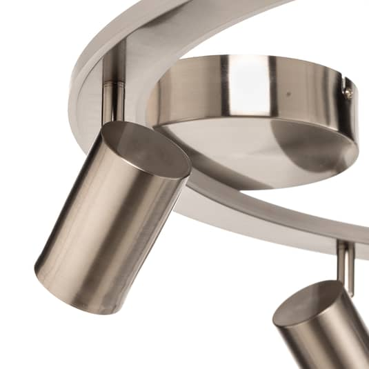 Lindby Berisha Led Deckenlampe Deckenleuchte Deckenstrahler 6 Flmg Gu10 Nickel B-Ware - 4251911728859
