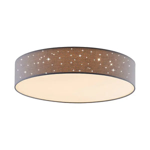 B-Ware Lindby Deckenlampe Deckenleuchte Ellamina Led Hellgrau Textil Wohnzimmerlampe